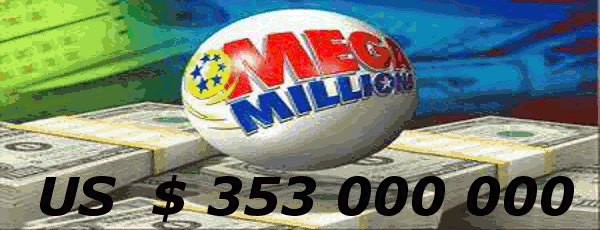 MegaMillios  353 mil + EuroMillions + SuperEnaMax + loteria-nacional-extra