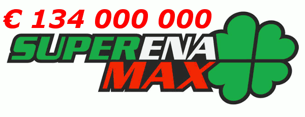 SuperEnaMax 134 mil + LoteriaNacionalExtra 84 mil + EuroMillions 75 mil + MegaMillions 68 mil